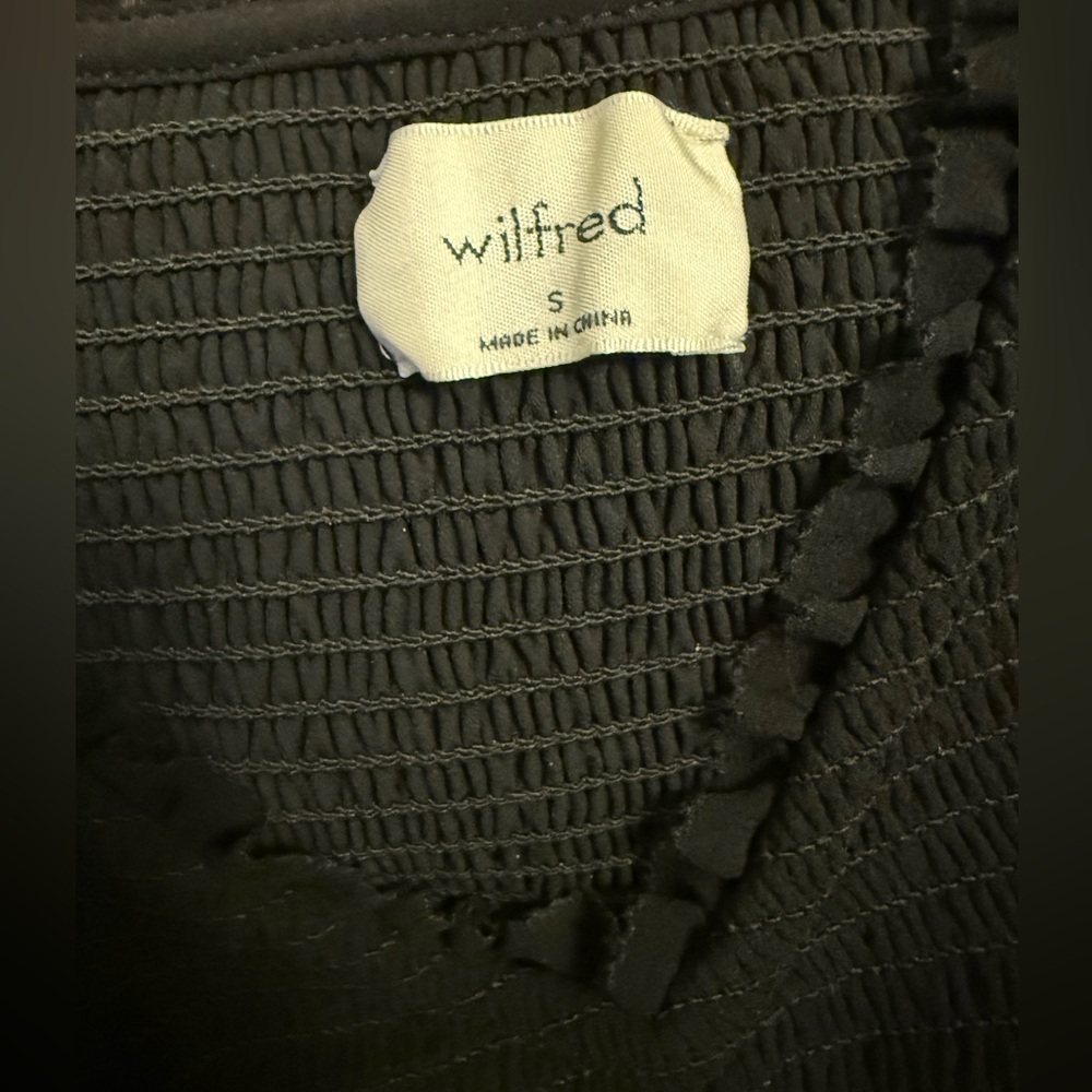 Aritzia Wilfred Tuberose Midi Dress Black- Size S - Picture 12 of 14